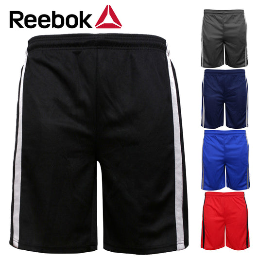 Reebok Men's Athletic Wear Striped Performance Running Workout Shorts