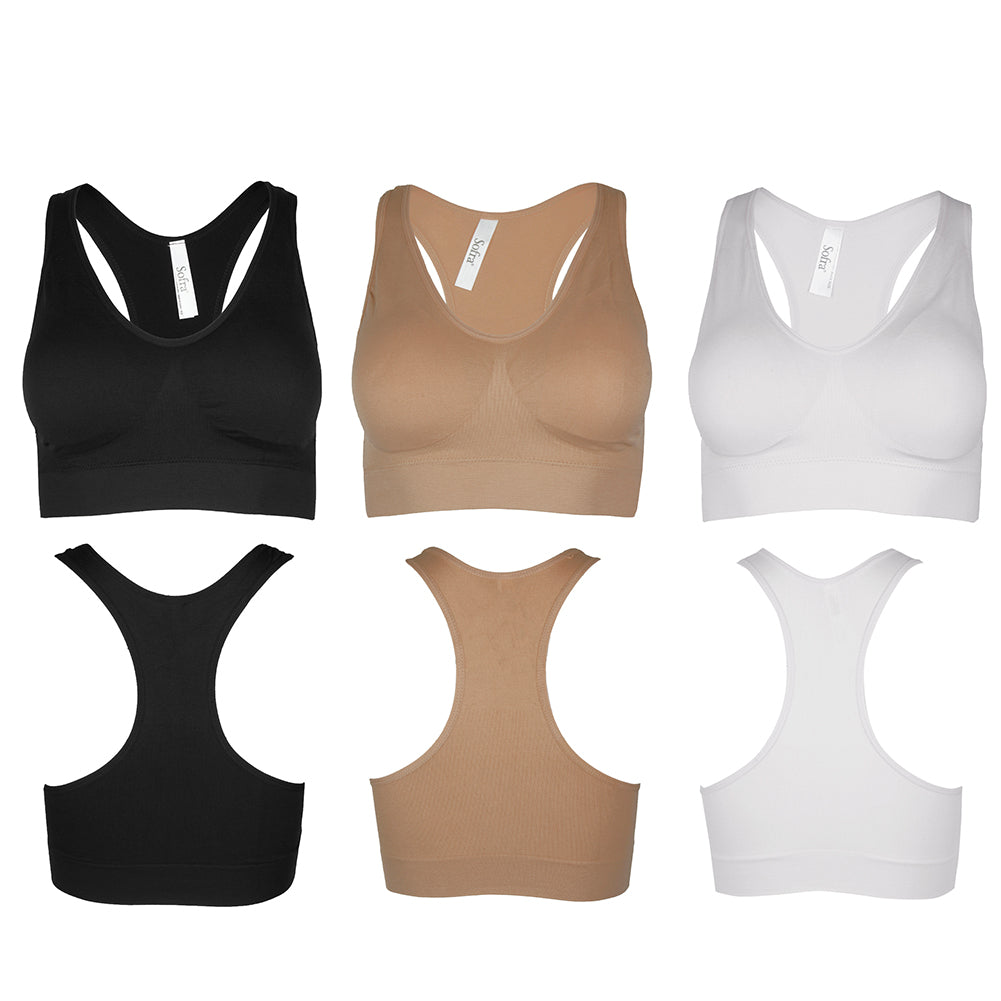3 Pack-Black Tan White