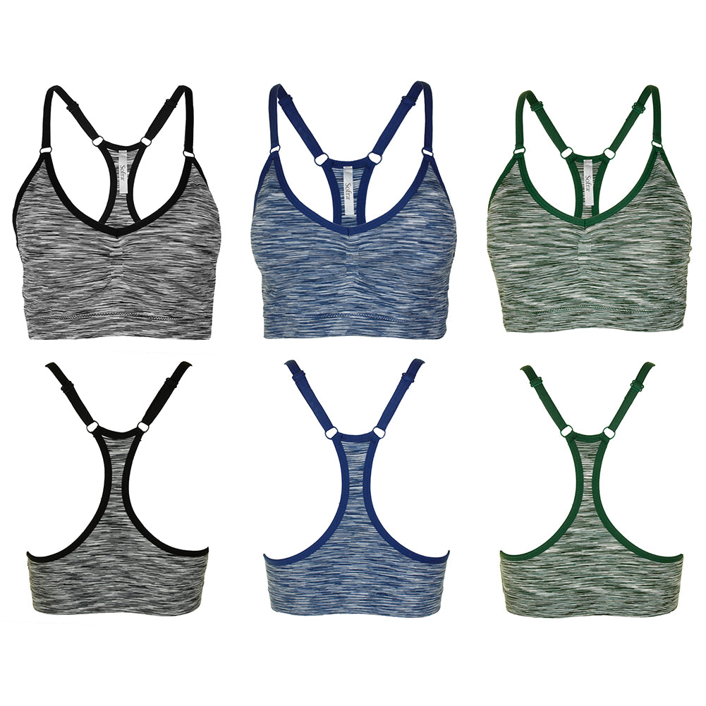 3 Pack-Black Blue Green