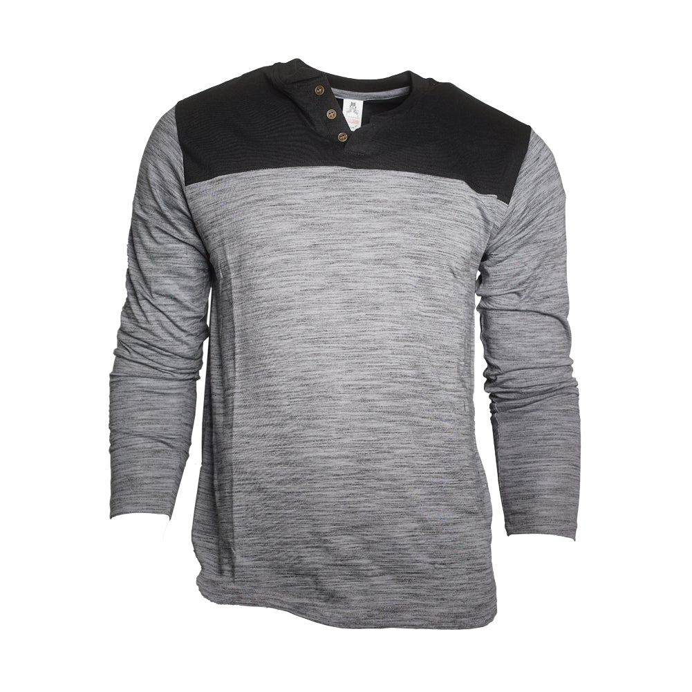 Heather Light Grey - Black