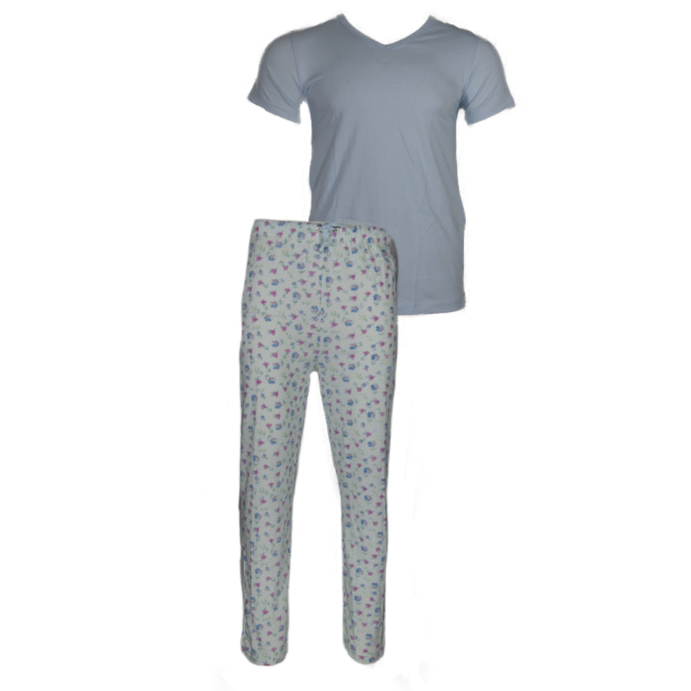 Floral Print Light Blue