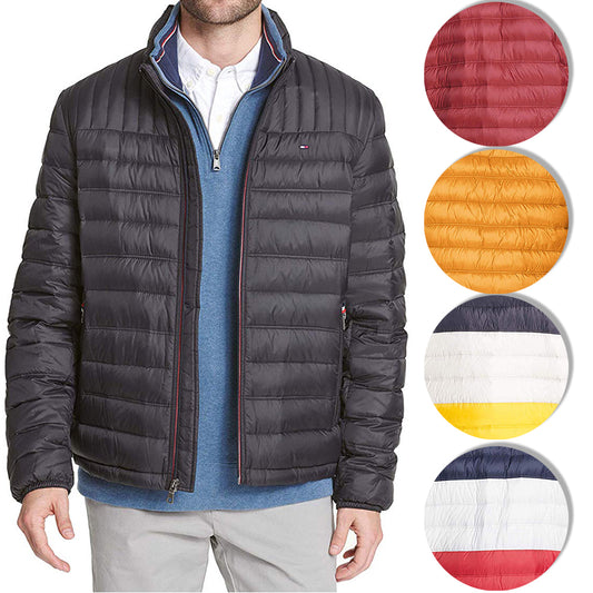 Tommy Hilfiger Men's Ultra Loft Mock Neck Packable Puffer Coat Jacket