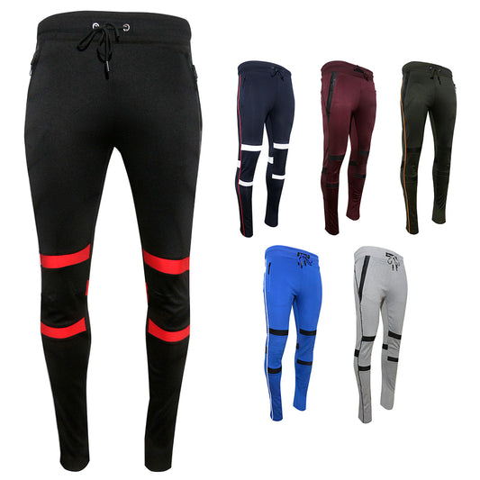 Trillnation Men's Active Wear Zipper Pocket Drawstring Fashion Jogger Pants