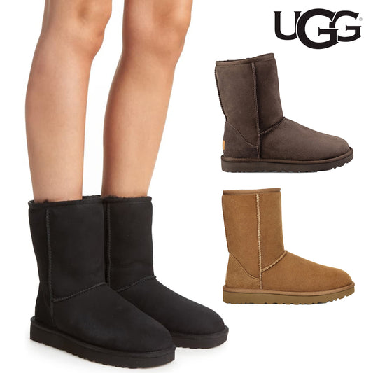 UGG Women's Classic Short II Genuine Shearling Lined Boots
