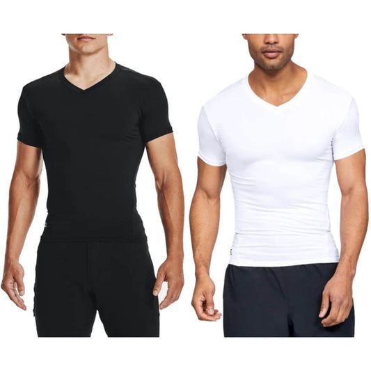 Under Armour Mens V-Neck T-Shirt UA Tactical HeatGear Compression Tee 1216010