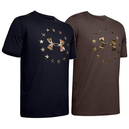 Under Armour Men's UA Freedom Camo Logo Graphic Short Sleeve T-Shirt 1343547