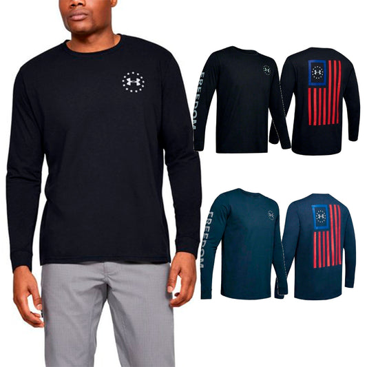 Under Armour Men's Athletic UA Freedom New Flag T-Shirt Long Sleeve 1343565