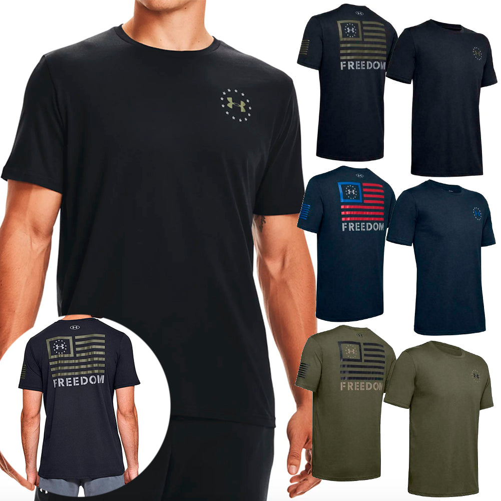 Under Armour Men's UA Freedom Banner T-Shirt Graphic Short Sleeve Tee 1352147