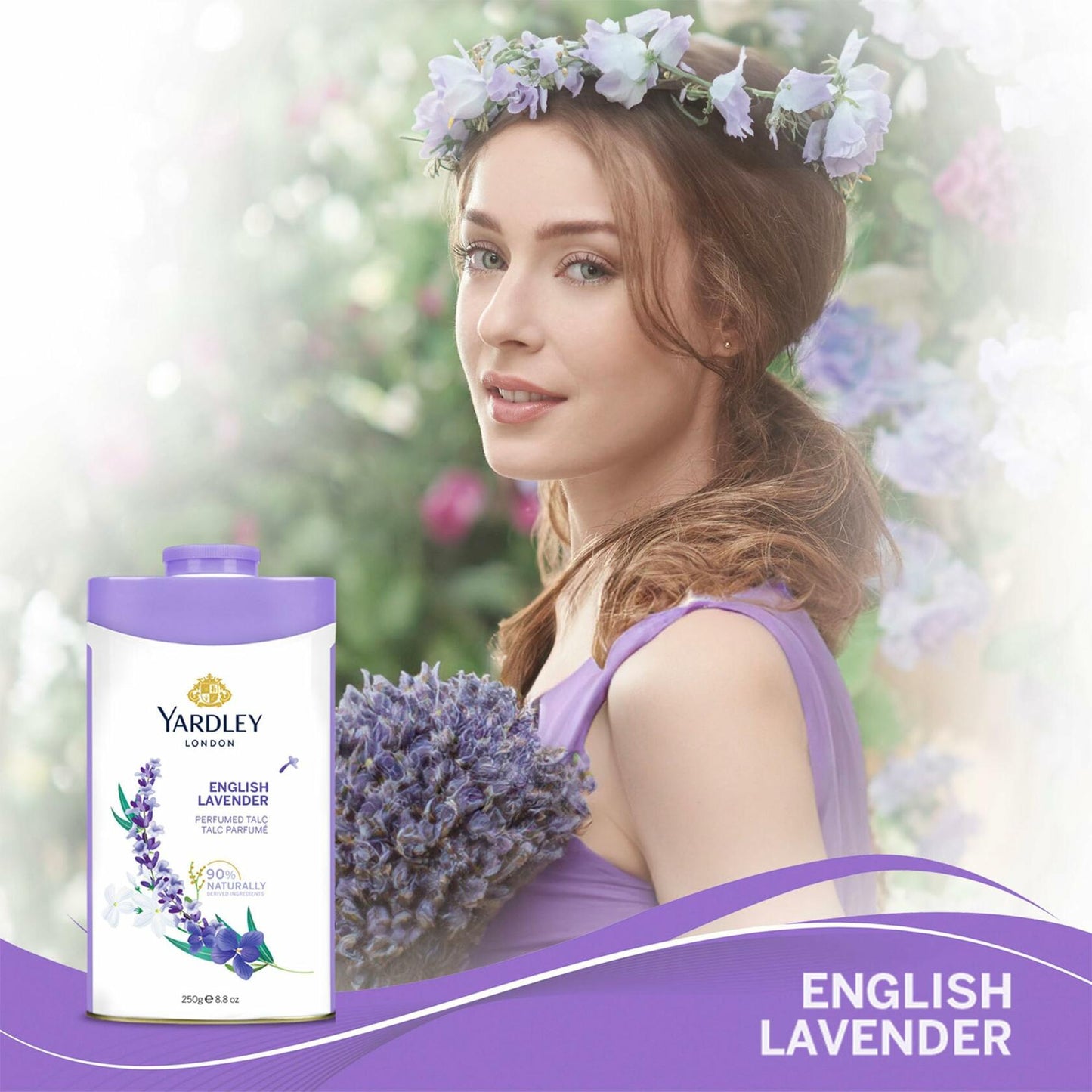 English Lavender by Yardley London Perfumed Talc 8.8 oz for Women