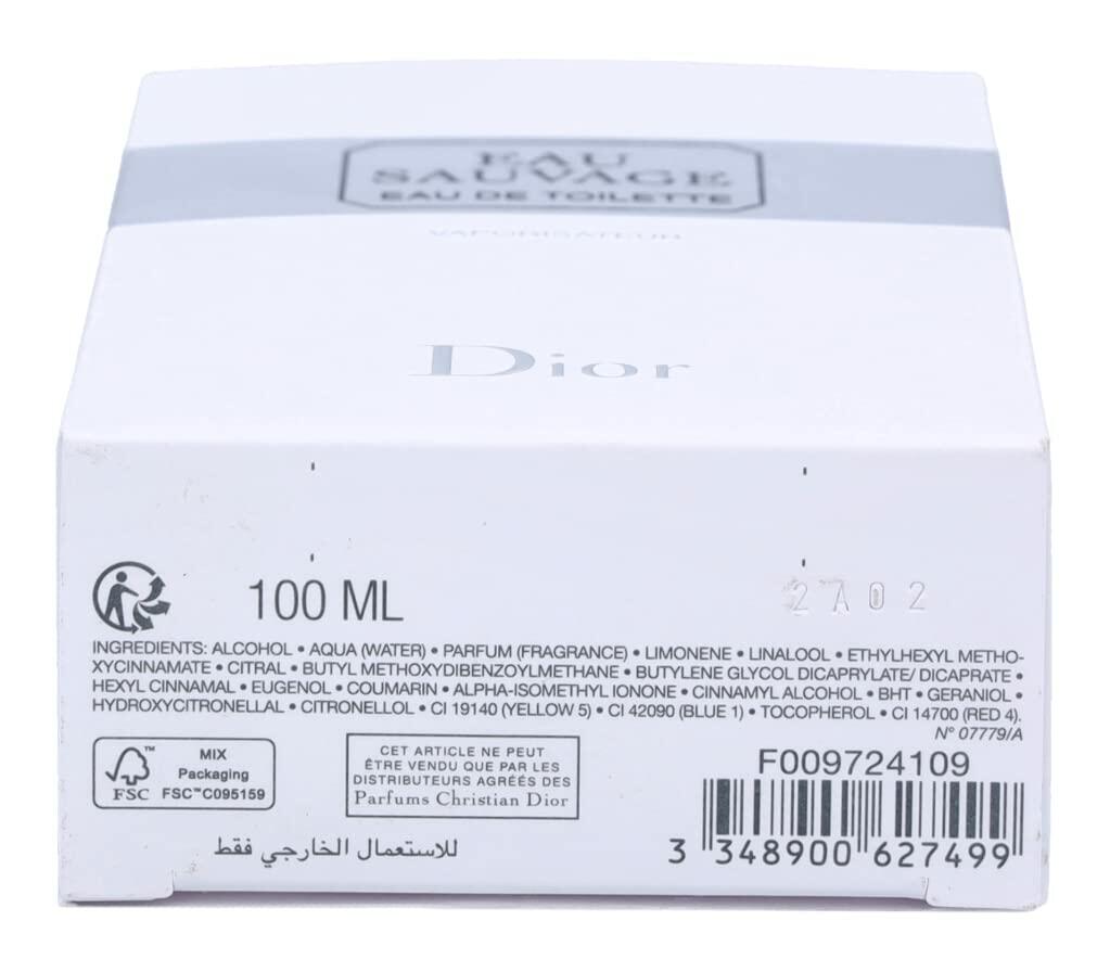 Ch.Dior Eau Sauvage/Ch.Dior Edt Spray 3.4 Oz (M) 3.4 Oz Edt Spray 3.4 Oz