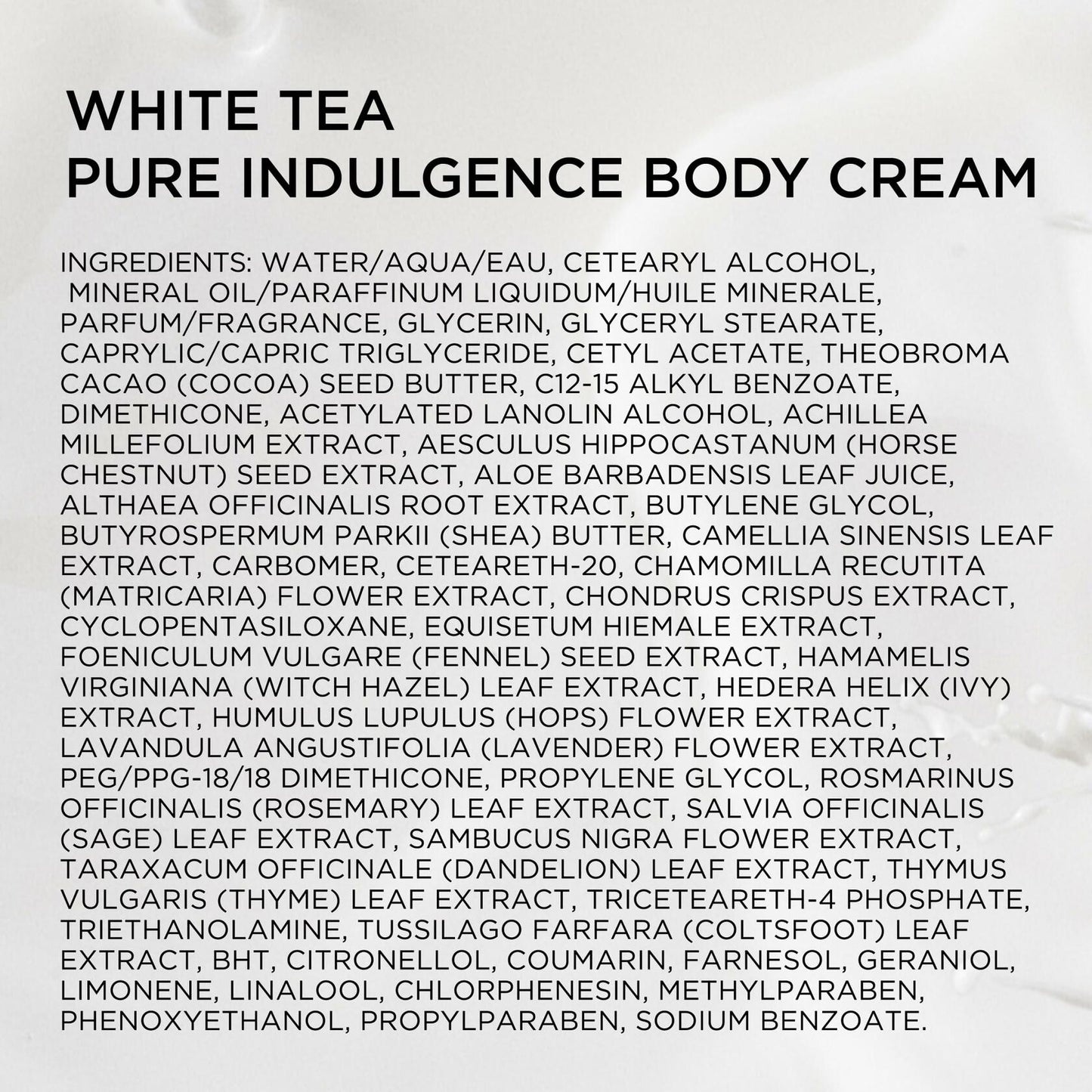 WHITE TEA/ELIZABETH ARDEN BODY CREAM 13.5 OZ (400 ML) (W)