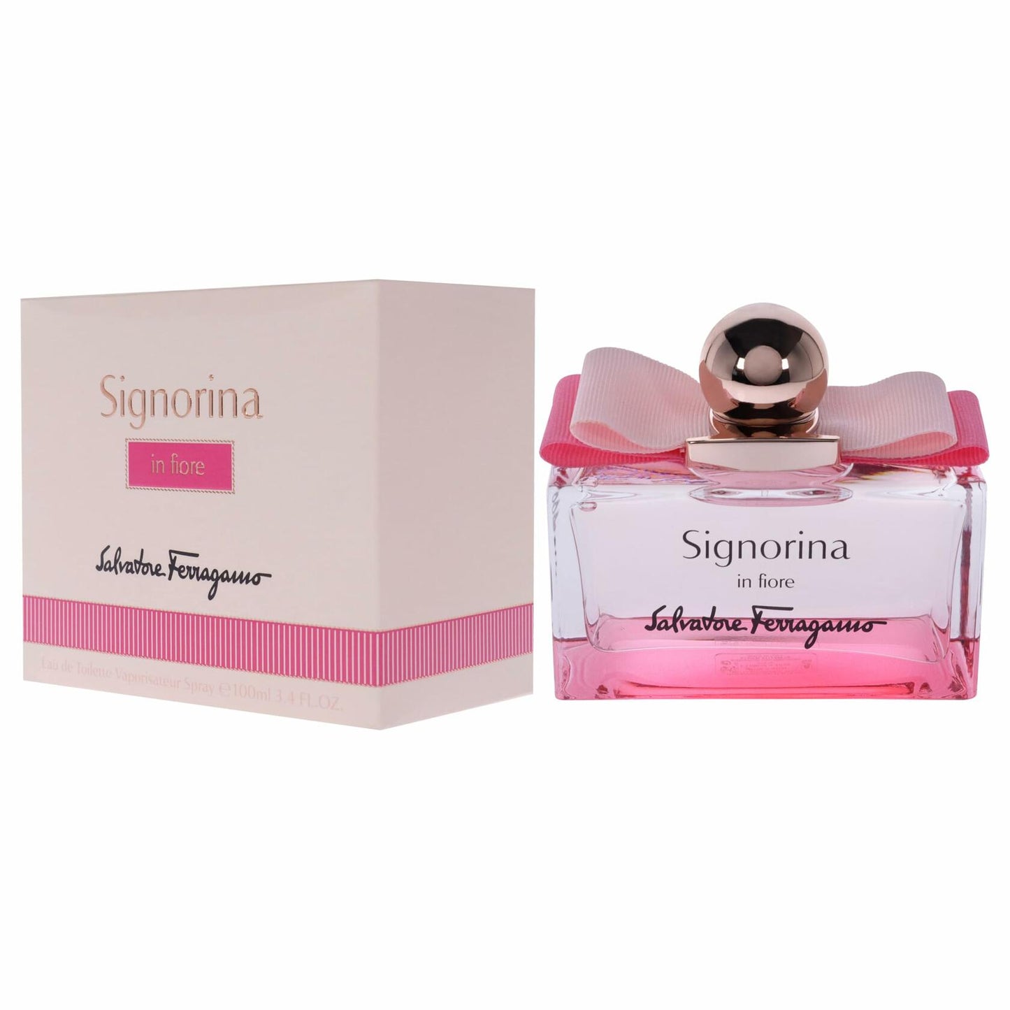 FERRAGAMO Signorina In Fiore Eau de Toilette, Perfume Spray for Women, 3.4 Fl. Oz.