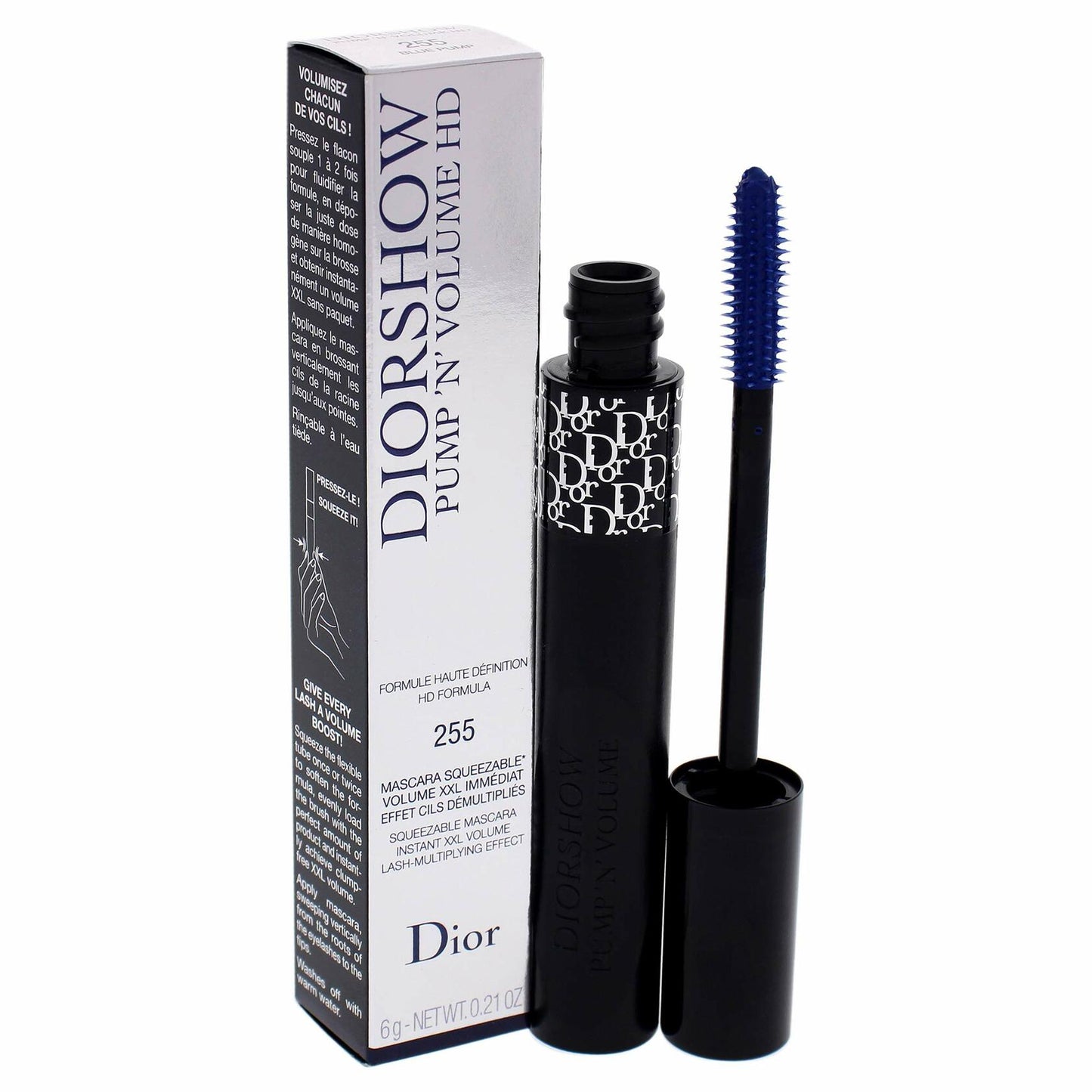 Christian Dior Diorshow Pump N Volume HD Mascara - 255 Blue Pump Women Mascara 0.21 oz