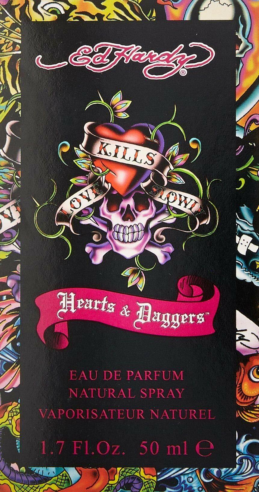 Christian Audigier Ed Hardy Hearts and Daggers Eau De Parfum Spray for Women, 1.7 Ounce (188257)