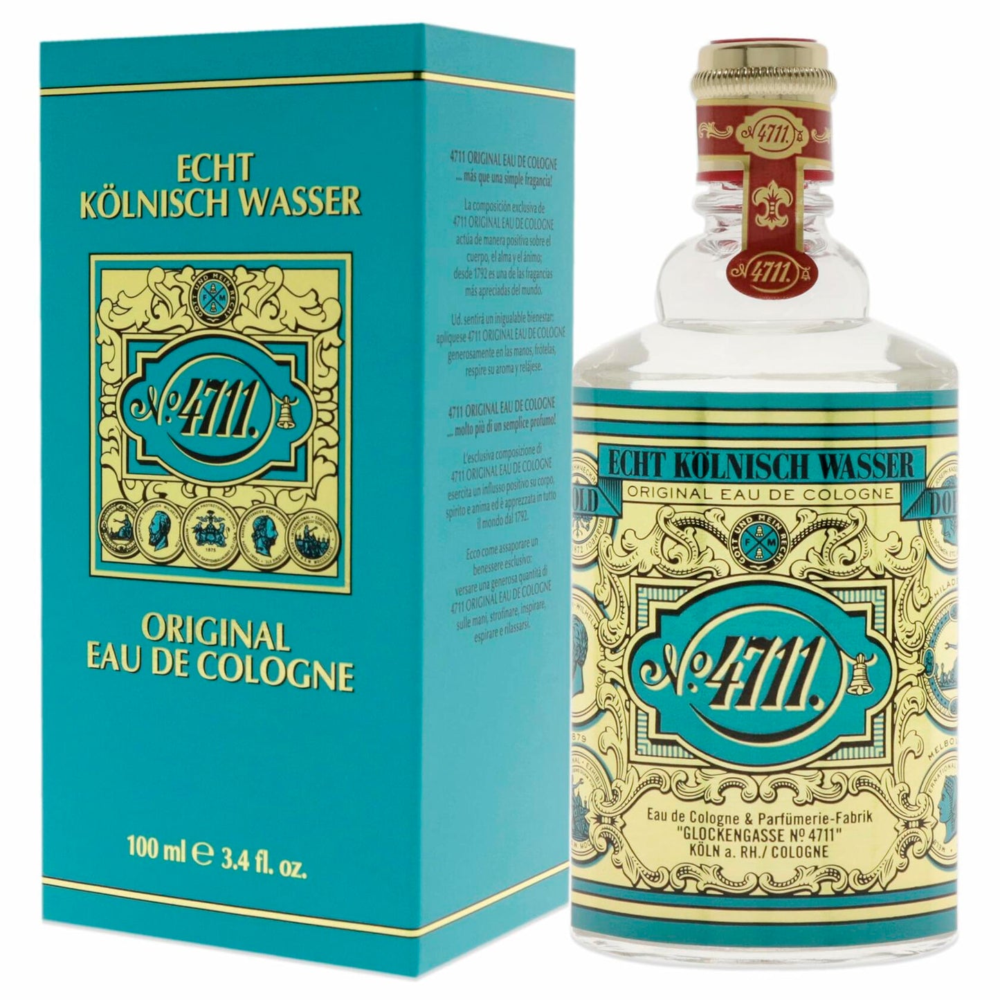 Muelhens 4711 Edc for Men 3.4 Oz/ 100 Ml, 3.4 Fl Oz