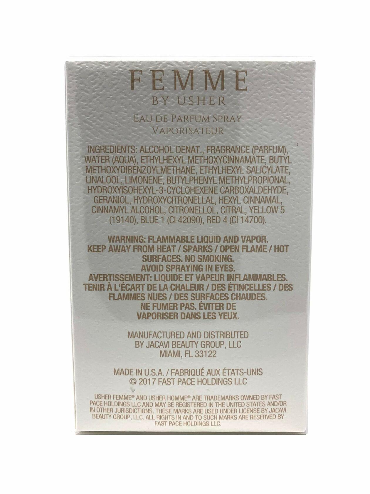 USHER FEMME/USHER RAYMOND EDP SPRAY 1.7 OZ (50 ML) (W)