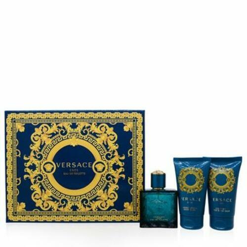 Versace Eros Men 1.7 Oz EDT + 1.7 Oz Gel + 1.7 Oz Asb