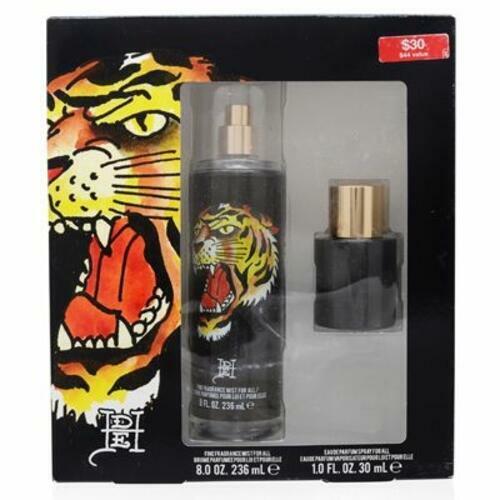 Ed Hardy Men & Women's Fragrance Set, Eau De Parfum, Tiger Ink, 2 Piece Set