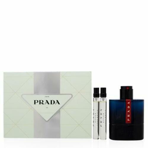 Prada Luna Rossa Ocean Eau de Toilette 2-Pcs Gift Set (Eau de Toilette Spray 3.4 fl oz + 2 Eau de Toilette Spray 0.34 fl oz), S4519759