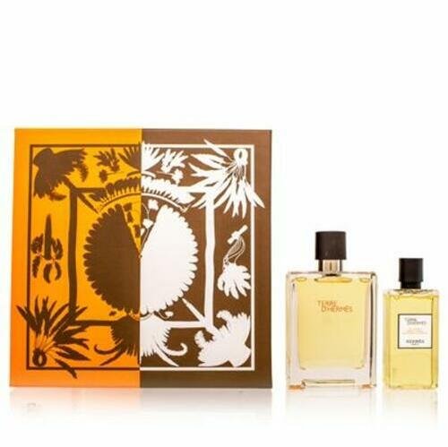 Hermes Terre D'hermes 2-Piece Gift Set for Men, (3.4 Oz Eau De Toilette Spray + 2.7 Oz Hair & Body Shower Gel)