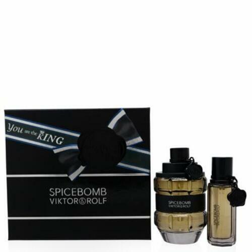 Viktor&Rolf - Spicebomb Eau de Toilette Mens Cologne Gift Set - Woody & Spicy - Cologne for Men - with Notes of Citrus & Tobacco - 3 Fl Oz & 0.68 Fl Oz