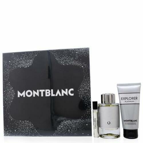 Mont Blanc Explorer Platinum 3Pc Men Set