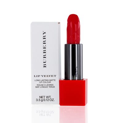 BURBERRY/LIP VELVET LIPSTICK TESTER 0.12 OZ (3.4 GR) #412 - ORANGE RED