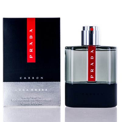 Prada Luna Rossa CARBON for Men Eau de Toilette Spray, 3.4 ounce