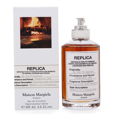 Maison Margiela - Replica - By the Fireplace Eau de Toilette - Warm & Spicy Fragrance - With Chestnut, Wood & Vanilla - 3.4 Fl Oz