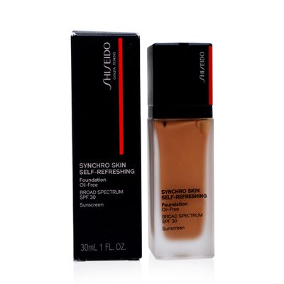 Shiseido Synchro Skin Self-Refreshing Foundation SPF 30, 440 Amber - Medium, Buildable Coverage + 24-Hour Wear - Waterproof & Transfer Resistant - Non-Comedogenic