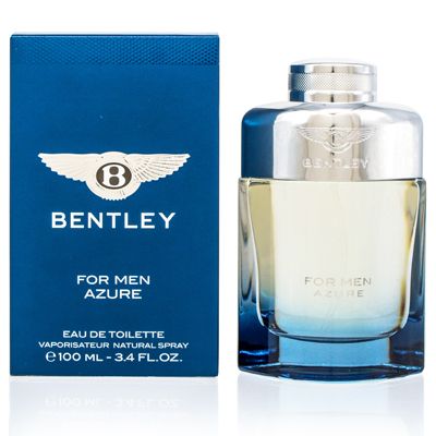 Bentley for Men Azure Eau De Toilette Spray, 3.4 Ounce