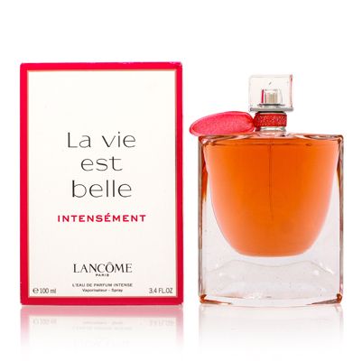 Lancôme La Vie Est Belle Intensément Eau de Parfum - Long Lasting Fragrance with Notes of Raspberry, Jasmine & Red Sandalwood - Warm & Floral Women's Perfume - 3.4 Fl Oz