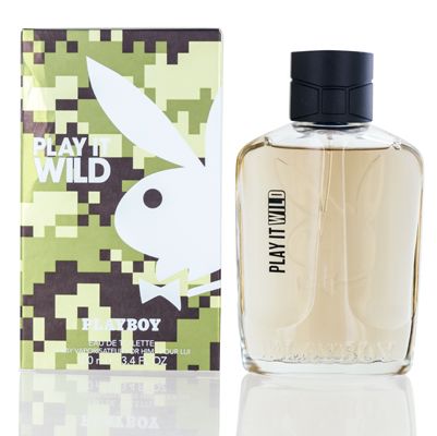 Playboy Play It Wild Eau de Toilette Spray for Men, Multi, Oriental Vanilla Fragrance, 3.4 Fl Oz