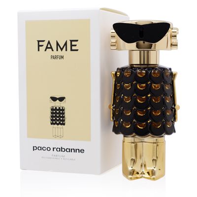 Rabanne Fame Parfum for Women - Intense Chypre Woody Perfume with Jasmine, Incense & Musk - Long Lasting Refillable French Fragrance Spray from Grasse, 2.7 oz