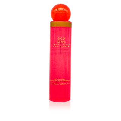 Perry Ellis 360° Coral Body Mist Spray for Women - Perfume for Women, Floral & Fruity Fragrance, EDT, Designer Scent for Her, Long Lasting - 8 fl oz (200 mL)