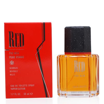 GIORGIO B. HILLS RED MEN EDT SPRAY 1.7 OZ FRGMEN