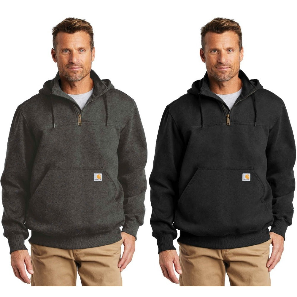 Carhartt Mens Hoodie Rain Defender Loose Fit Heavyweight Quarter-Zip Sweatshirt