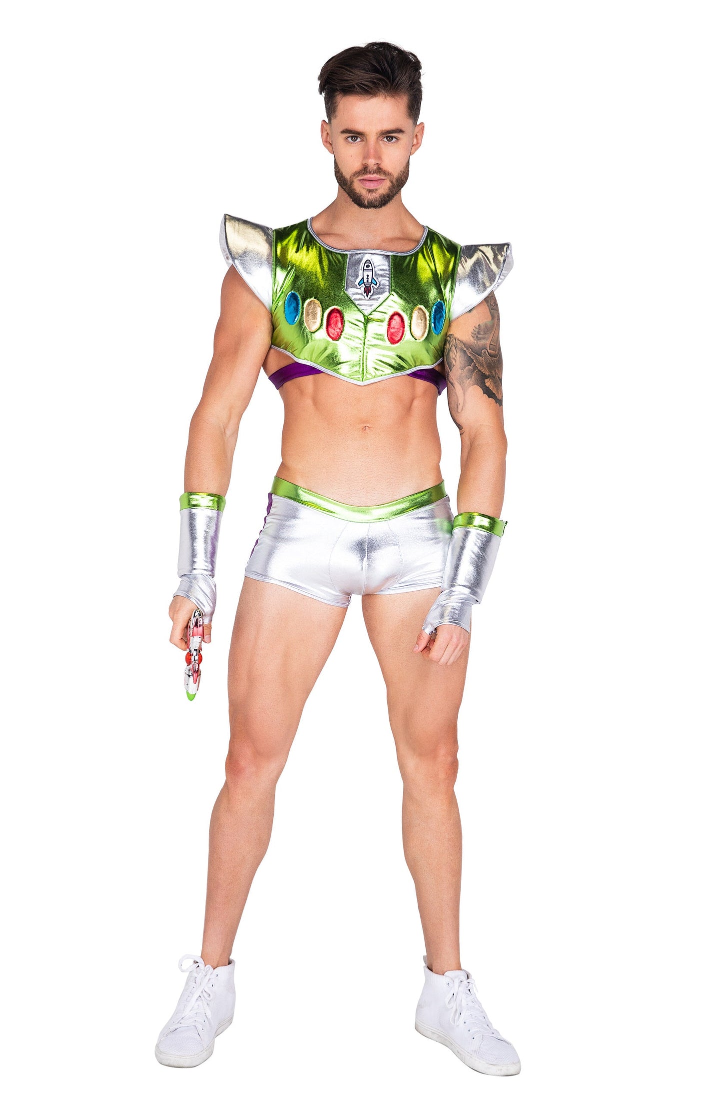 Silver/Green/Purple