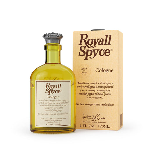 ROYALL SPYCE, Men's Heritage Cologne, Warm Spiced Fragrance – 4 oz Spray/Splash