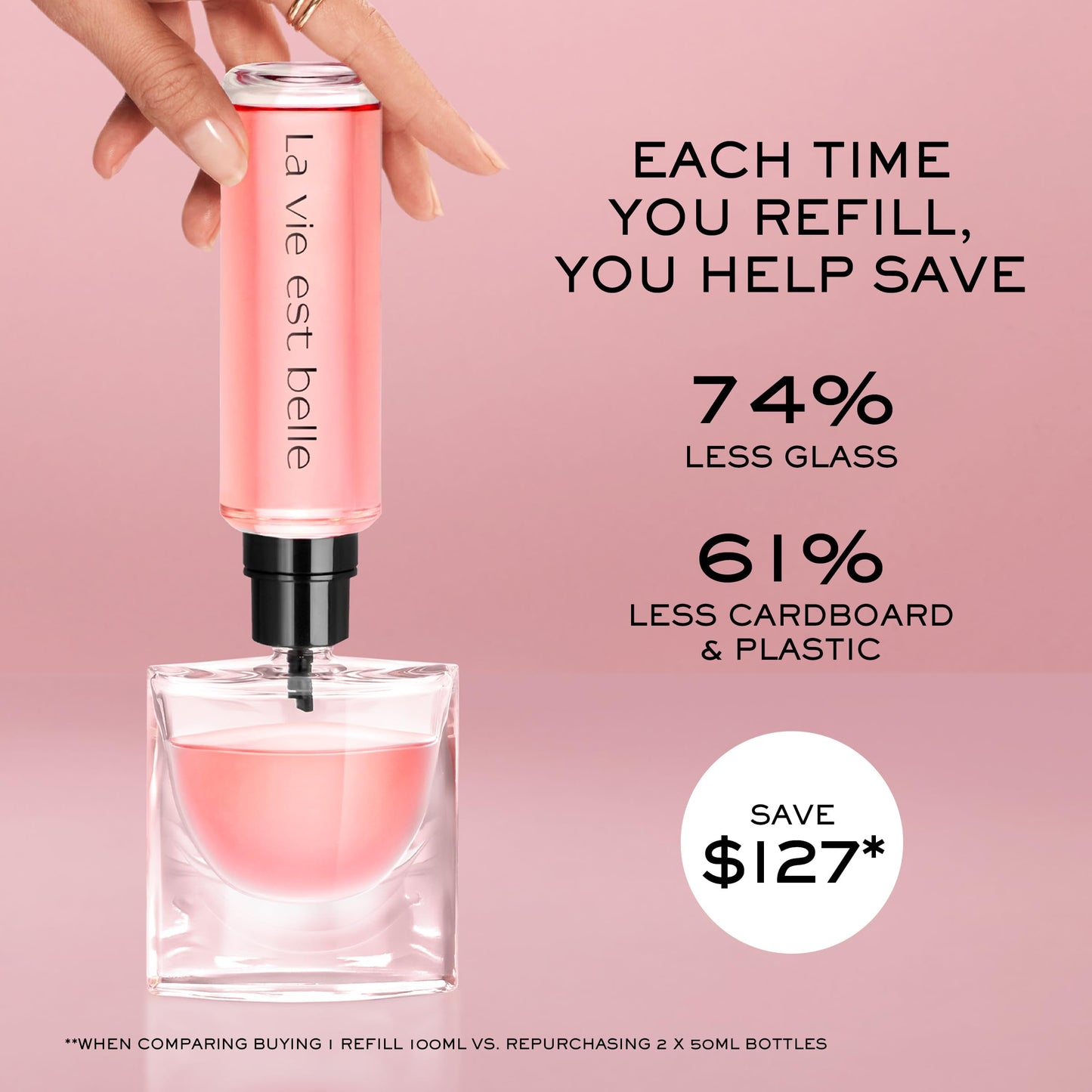 Lancôme La Vie Est Belle Eau de Parfum - Long Lasting Fragrance with Notes of Iris, Earthy Patchouli, Warm Vanilla & Spun Sugar - Floral & Sweet Women's Perfume, 1 Fl Oz