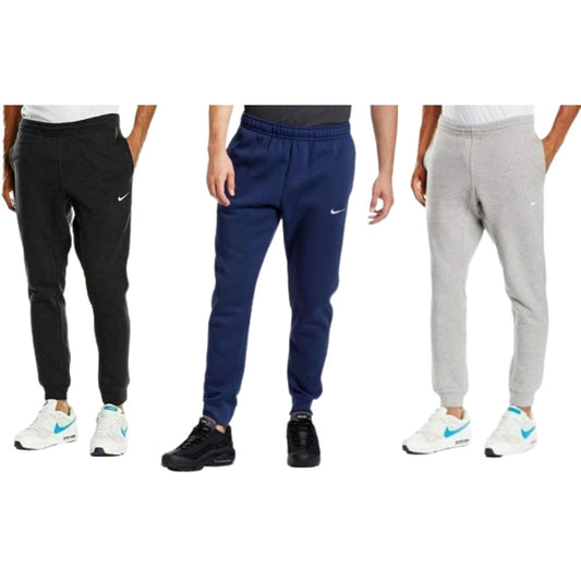 Nike Men's Joggers Club Fleece Athletic Tapered Drawstring Training Track Pants