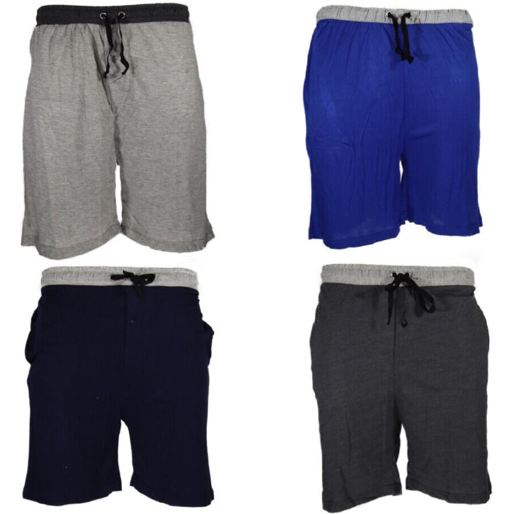 Men's Pajama Shorts Super Soft Cotton Cozy Casual Sleep Loungewear Bottoms