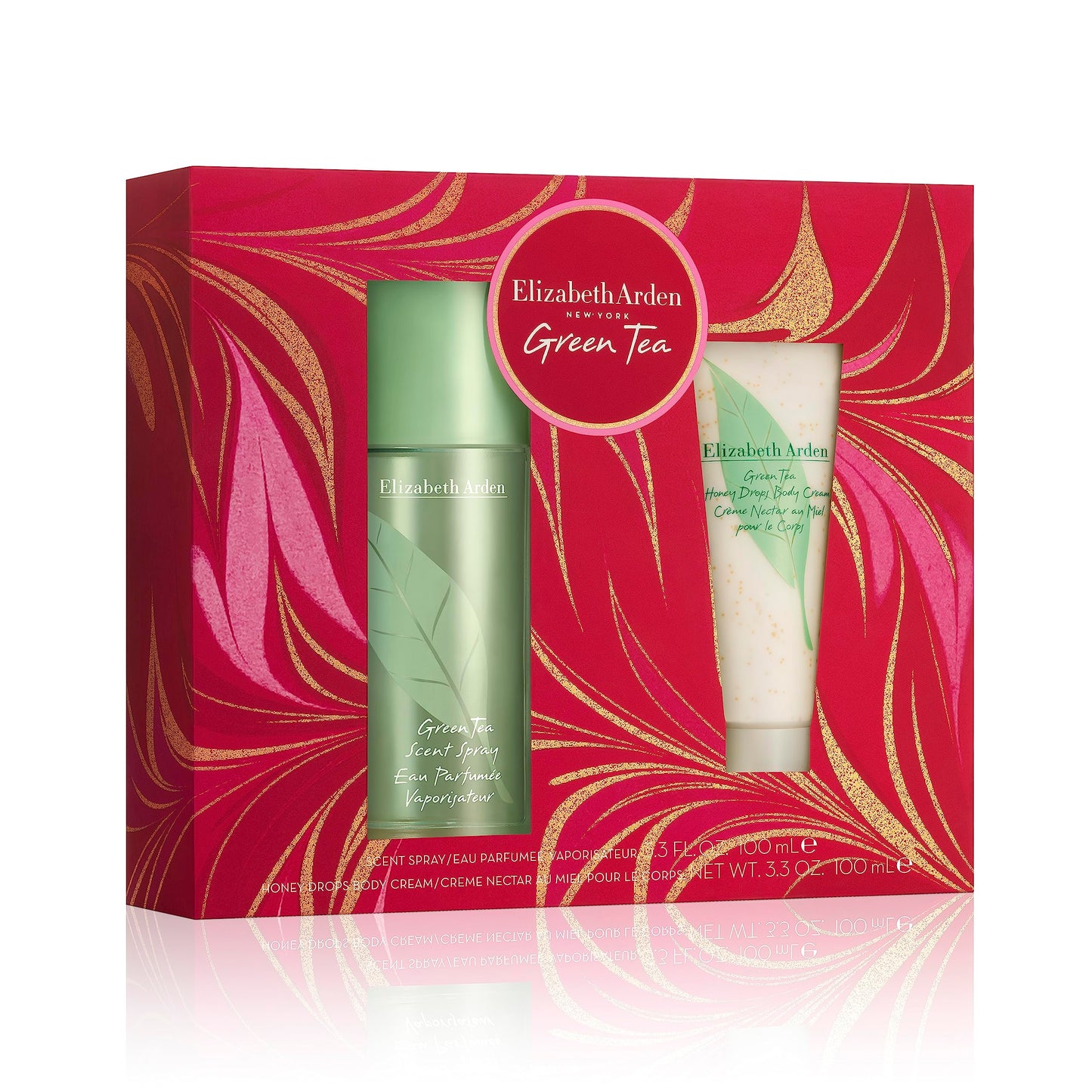 Elizabeth Arden Green Tea 3.3 Edp Sp + 3.3 Honey Drops B/C Women Set