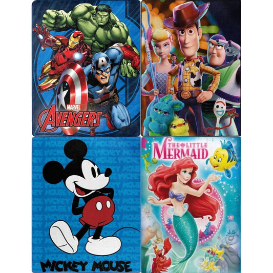 Alkam Home Toddlers Blanket Multiple Cartoon Designer Print Plush Throw Blanket