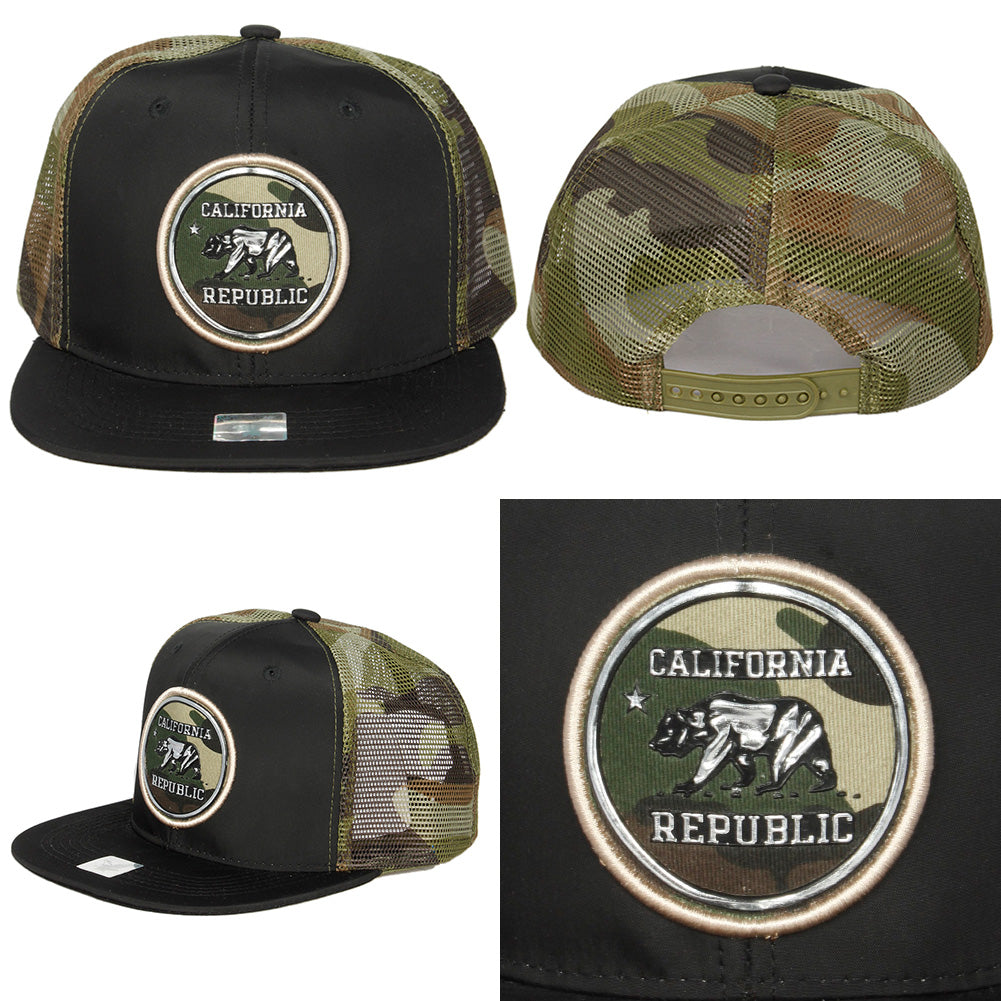 Ace Cap Inc. Men's Embossed California Republic Bear Patch Hat Cap
