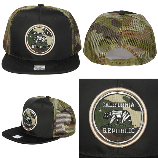 Ace Cap Inc. Men's Embossed California Republic Bear Patch Hat Cap