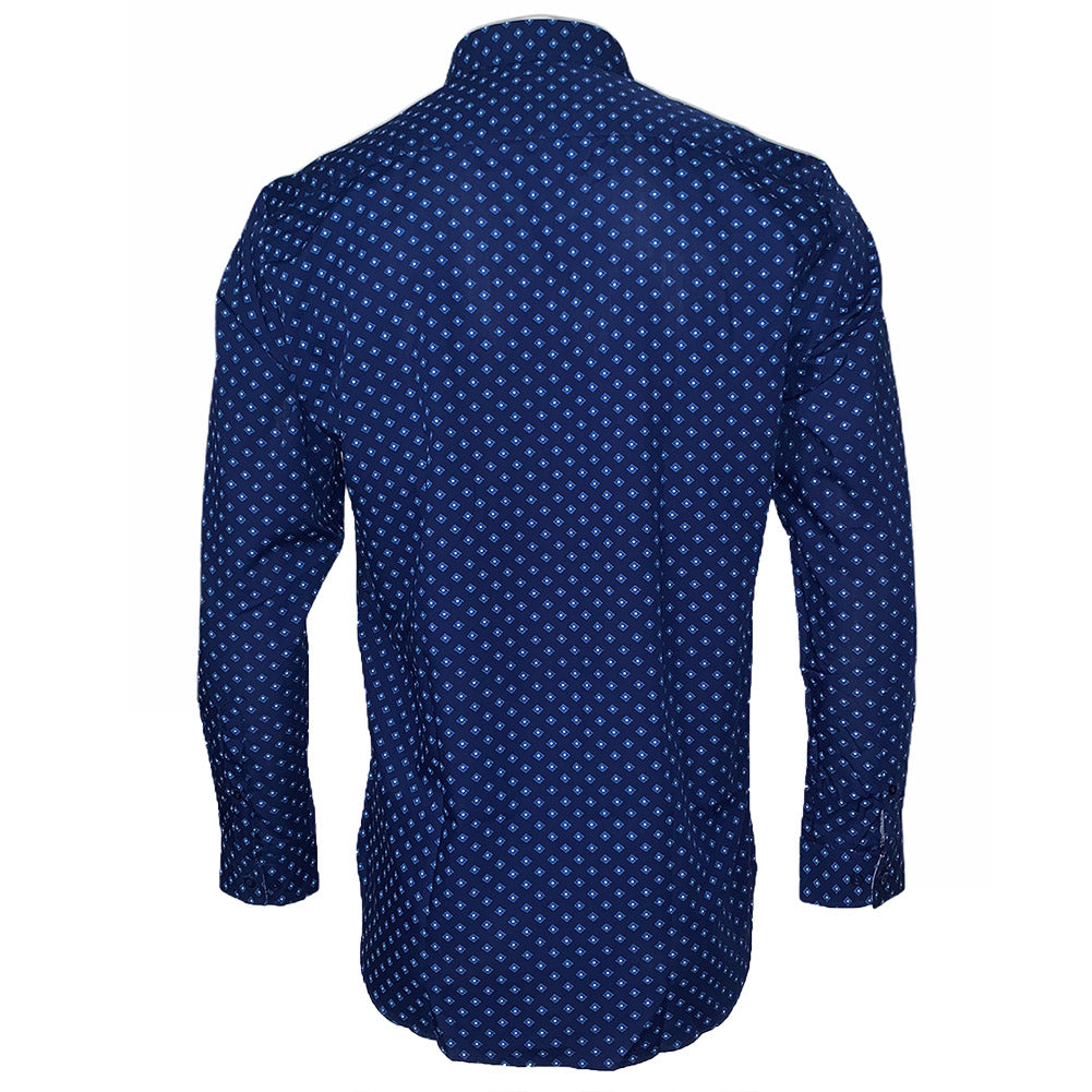Navy Light Blue Print