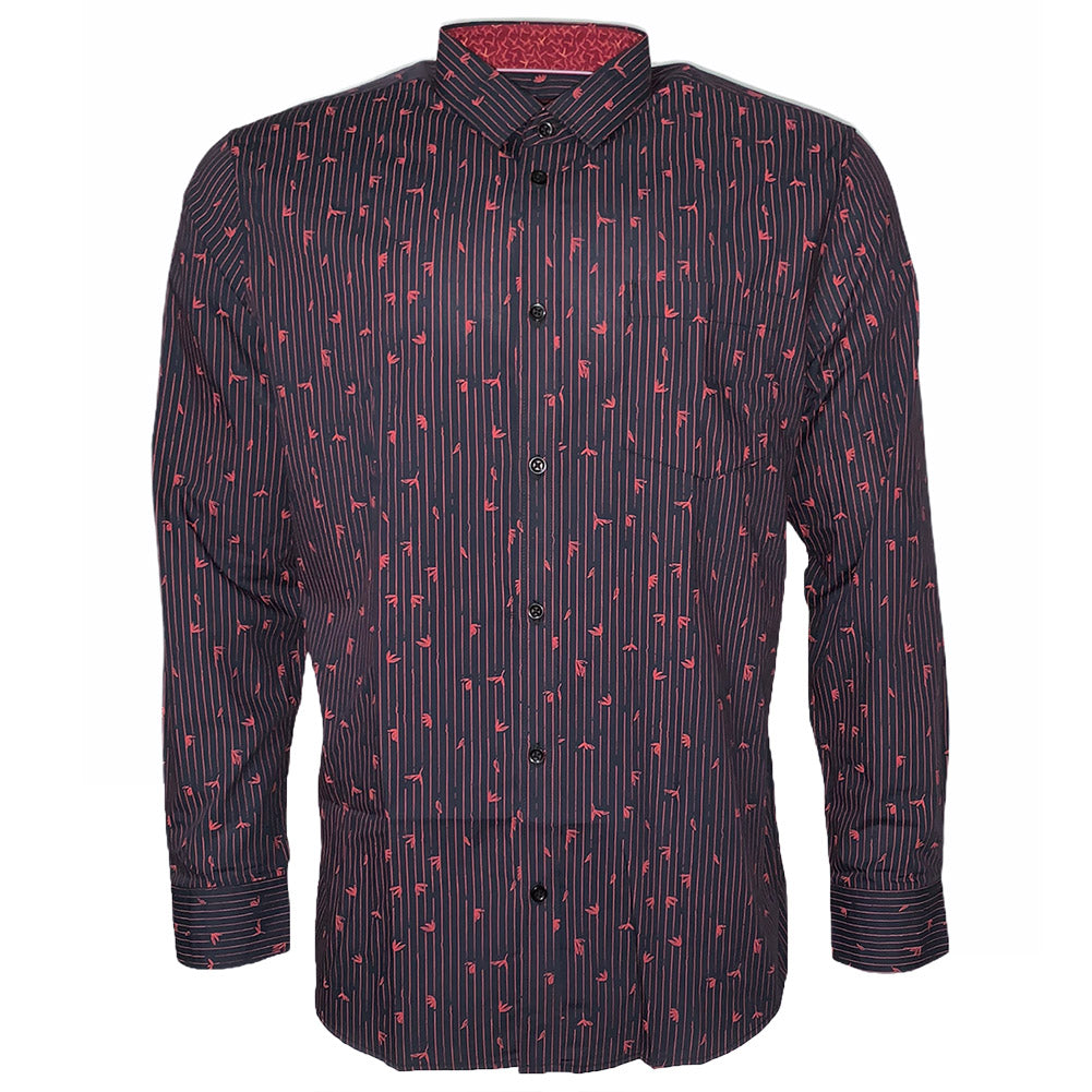 Navy Red Stripe