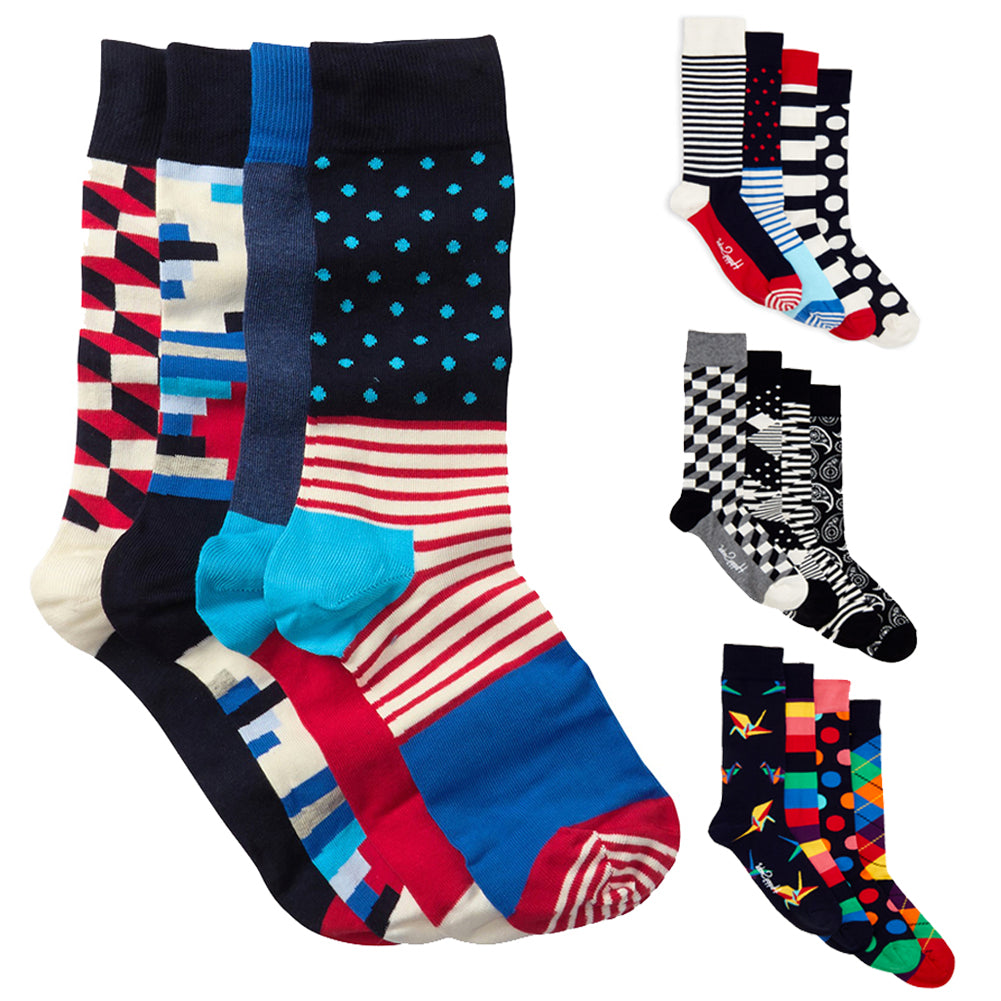 Happy Socks Men's 4-Pack Gift Set