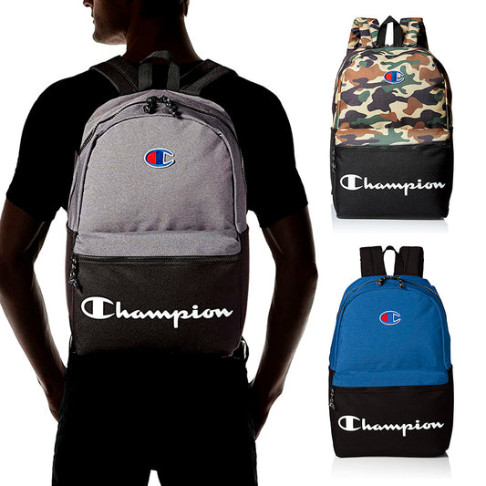 Champion Life Manuscript School Backpack Script Logo Padded Workout Gym Bag